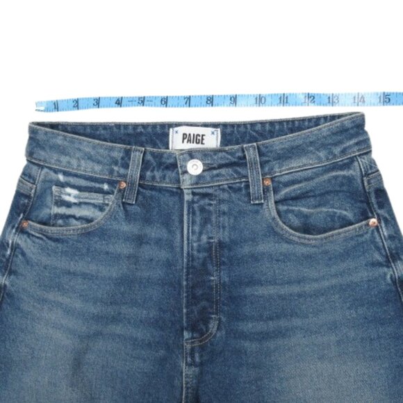 PAIGE Alexis High-Rise Barrel Jeans Lovejoy Distressed 27 - Picture 6 of 15